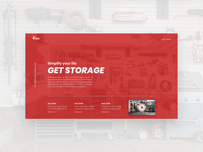 Titan Storage ui ux web design website