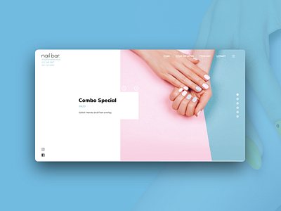 Nailbar Website Design beauty nails ui ux website