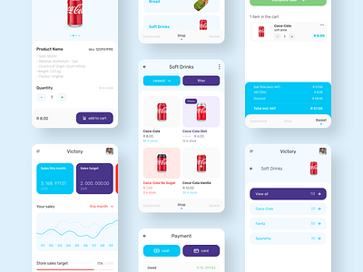 Victory PoS app design branding design ecommerce logo ui ux