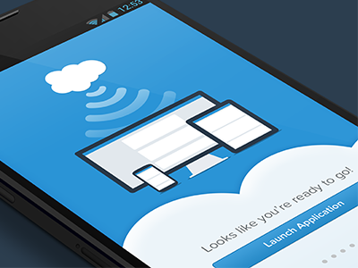 Onboarding android app cloud flat ios7 ipad iphone mobile onboarding phone salesforce ui