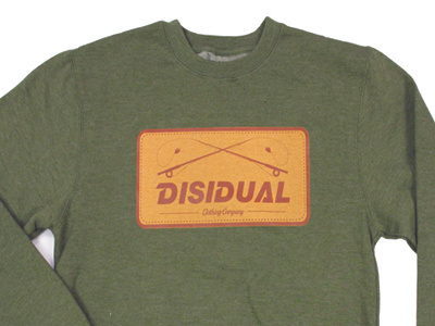 Disidual clothing emblem fishing fly fishing logo patch screen printing