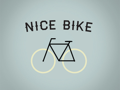 Nike Bike! 2.0 bicycle bike illustration illustrator photoshop print type typography