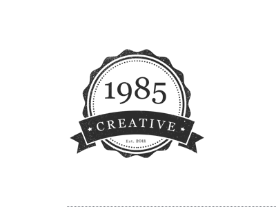 1985 Creative Logo 1985 illustration illustrator logo type typography