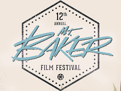 12th Annual Mt. Baker Film Festival design graphic design illustration illustrator monster mountain mt baker photoshop poster poster art skiing skis snow snowboarding typography yeti