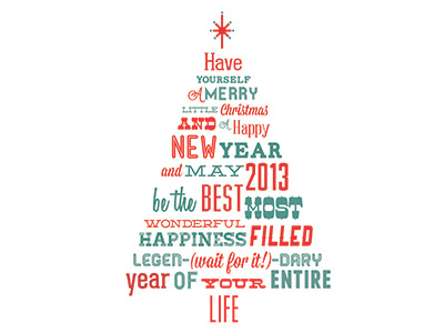 Have yourself a merry little Christmas christmas christmas tree design illustrator photoshop tree type typography