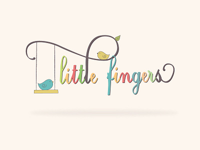 Lil Fingers branding designing identity illustrator little fingers logo logo design visual