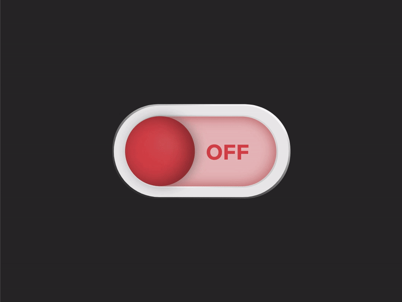 On/Off switch animation dailyui design motiondesign onoffswitch switch ui uidesign