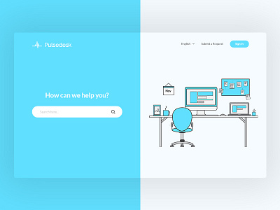 Pulsedesk Customer Support Header