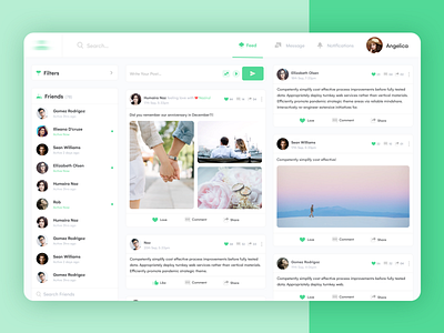 Social Media News Feed Designs Themes Templates And Downloadable Graphic Elements On Dribbble