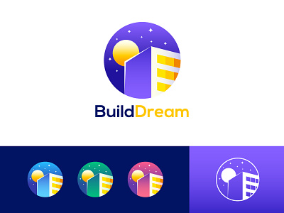 Build Dream Logo abstract architecture building business company concept construction design dream graphic home house icon logo modern property residential silhouette symbol vector