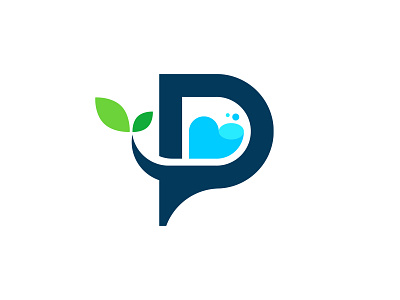 Plant Letter P Logo flat fresh garden icon letter p logo logotype nature p plant simple symbol vector