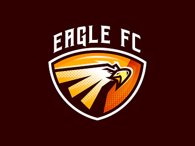 Eagle Shield Logo bird eagle eagle logo esport logo foootball hawk illustration logo mascot mascot logo soccer team logo vector