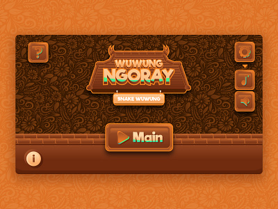Wuwung Ngoray - Game UI app design game ui pattern ui ux vector