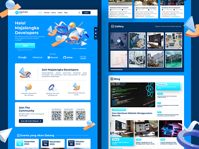 MajalengkaDev Website Design developer developer community landing page modern ui ui uiux ux web app website website desing