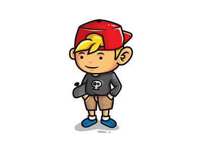 Skater Boy boy cartoon character cute graphicriver hobby illustration kid mascot skateboard skater vector