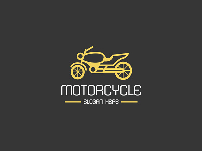 Motorcycle Logo classic engine flat garage graphicriver logo mechanic motorcycle repair road simple vintage