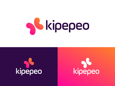 Kipepeo Brand - Logo Design branding butterfly gradient logo