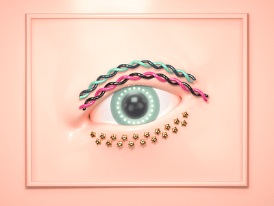 「 EYE, PUPIL, BLING 」 3d bling c4d design eye inspiration laimu pupil record 莱姆