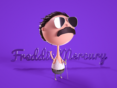 Freddie Mercury | Cartoon character design