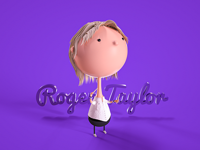 Roger Taylor | Cartoon character design 3d bohemian rhapsody c4d design laimu roger taylor 莱姆