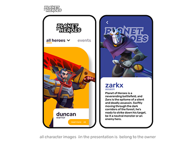 Planet of Heroes Mobile Concept