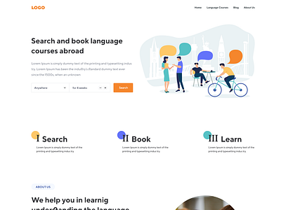 Course landing page design