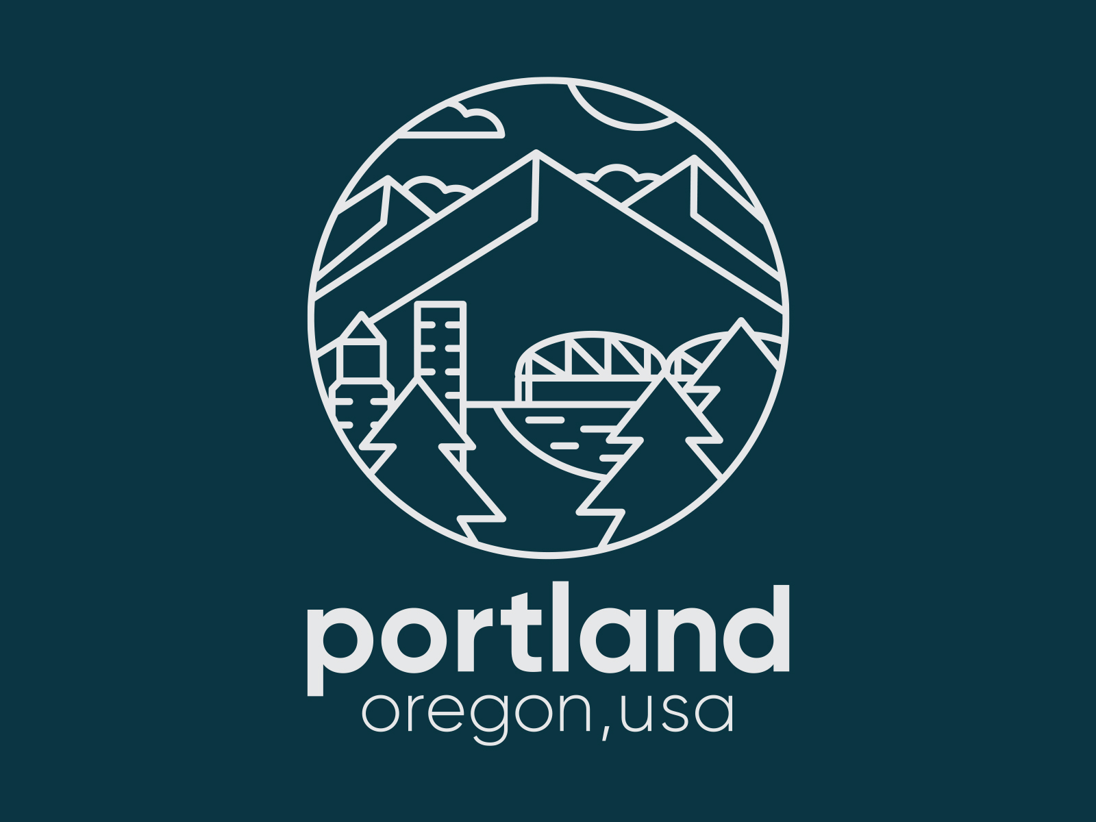 Portland Badge by Scott Lefever (Lefever Design) on Dribbble