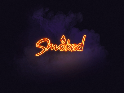 Smoked logo after affects design fire fx logo smoke smoked typography vector