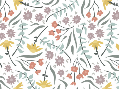 Pastel Floral floral flowers illustration pattern surface pattern