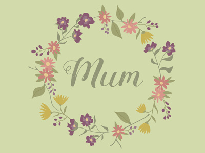 Happy Mother's Day! floral flowers illustration surface pattern