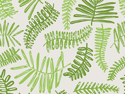 Greenery - Palm Leaves floral greenery leaves palm tree pantone print surface pattern tropical