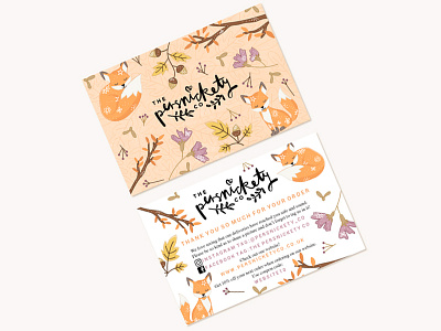 Promotional Postcard art autumn illustration postcard print