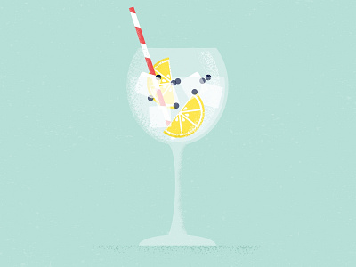 Gin Time cocktail design drink gin graphics illustration illustrator