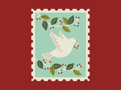 Turtle Doves design graphics illustration illustrator leaves pattern print surface pattern