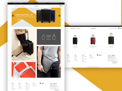 Luggage Website Design