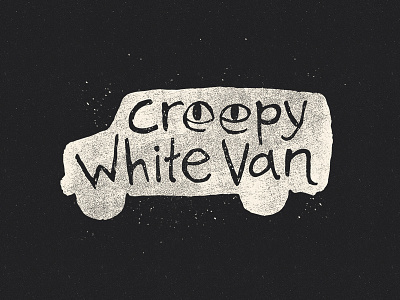 Creepy White Van Logo