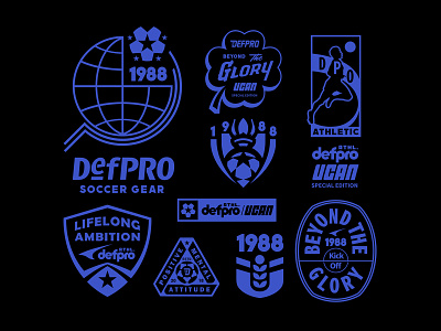 beyond the glory 80s badges china chn design football gear illustration logo retro soccer sports vintage