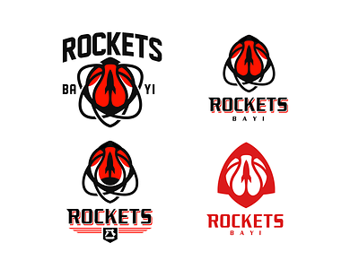 rockets icon basketsball handdraw leaguem logo mascot sportlogo