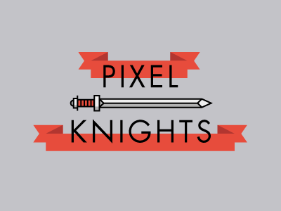 Pixel Knights banner futura knight pixel sword