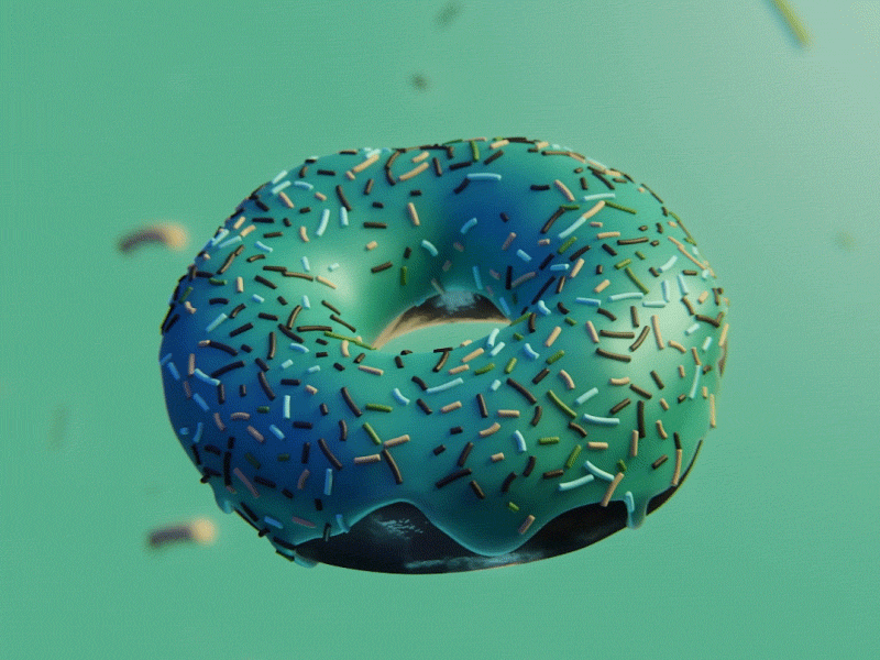 3D Donut 3d animation blender donut modelling motion design motion graphics