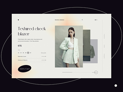 Shot details card cart clothing design ecommerce fashion interface landing online page product shop store ui ux web