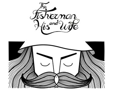 the Fisherman and His Wife book illustartion