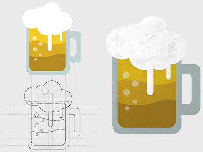 Beer process beer icon logo