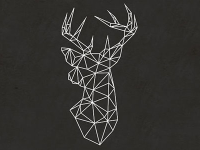 Geo Deer deer geometric logo