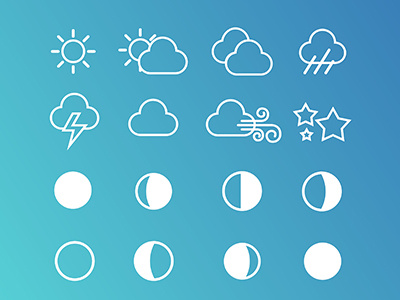 Weather App icons