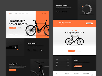 Electric Bike Concep Website