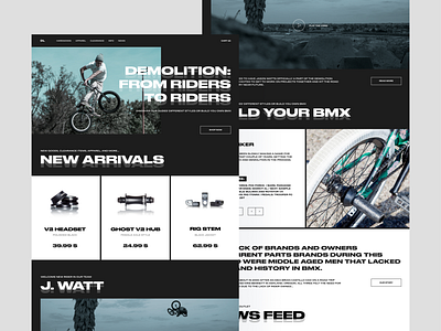 #bmx bikes online store design ecommerce online store typogaphy ui ux web