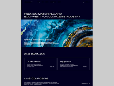 #composite materials online store abstract background dark ui design desktop ecommerce grid minimal typography ui ux web