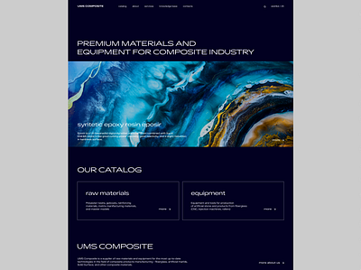 #composite materials online store abstract background dark ui design desktop ecommerce grid minimal typography ui ux web