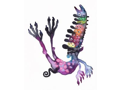 Hoodoo Magic hoodoo magic monster watercolor